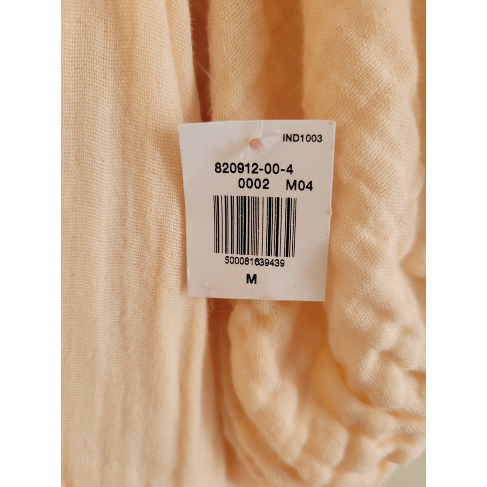 NWT 100% Peach Cotton beautiful flowy boho style summer dress with lining Size M - Picture 3 of 6